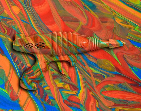 Photograph Don Farrall Paint Gun on One Eyeland